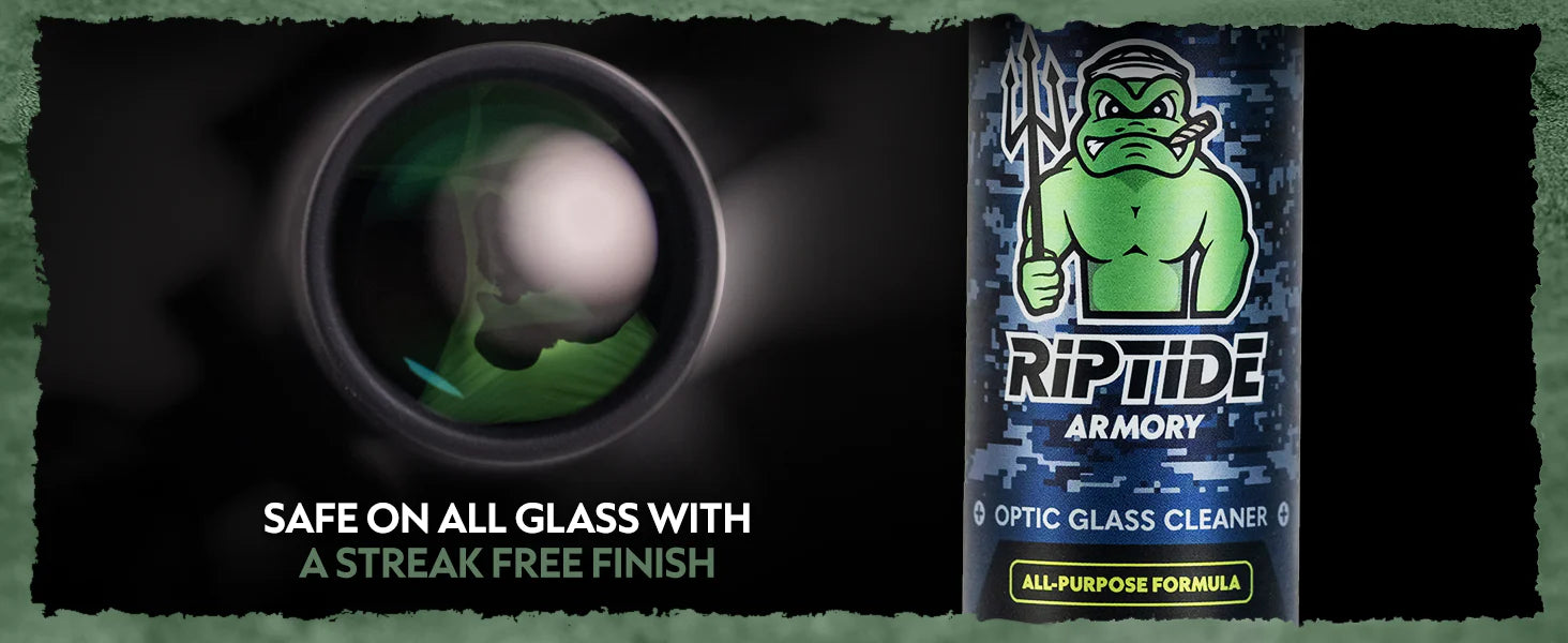 Riptide armory optic glass cleaner turvallinen kaikille lasi pinnoille